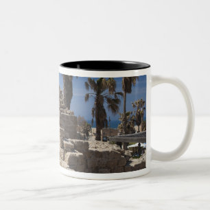 Tasse 2 Couleurs Ruines de Césarée, port construit par Hérode le Gr