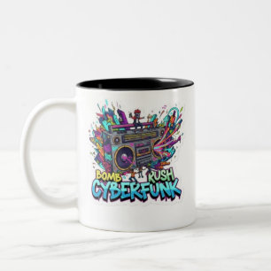 Tasse 2 Couleurs rush de bombe cyberfunk