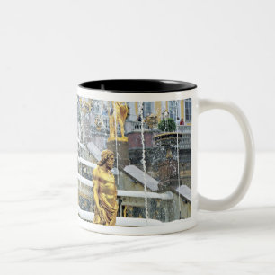 Tasse 2 Couleurs Russie, Saint-Pétersbourg, Peterhof, Samson et
