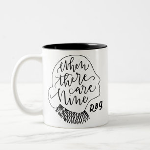 Tasse 2 Couleurs Ruth Bader Ginsburg, Quand Il Y A Neuf RBG
