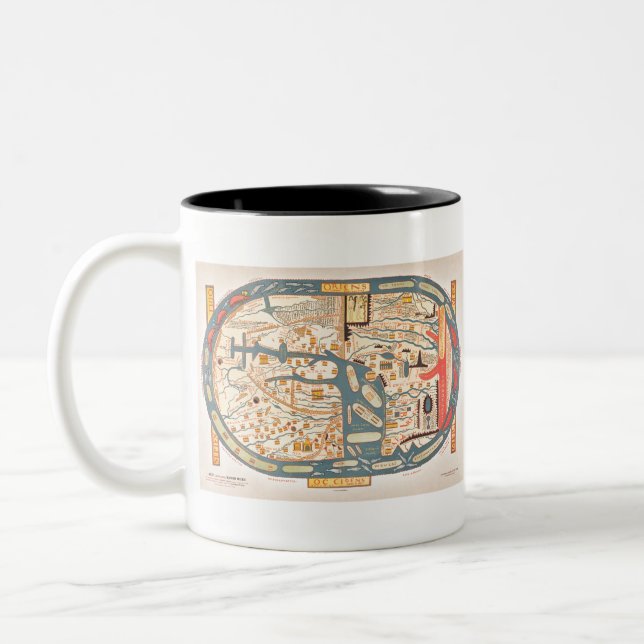 Tasse 2 Couleurs S. Beati Liebanensis mappam mundi ad exemplaire ec (Gauche)