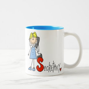 Tasse 2 Couleurs S est pour secrétaire