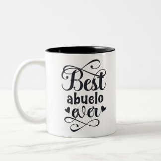 Tasse 2 Couleurs sabiduria amigable abuelo consente felicidad