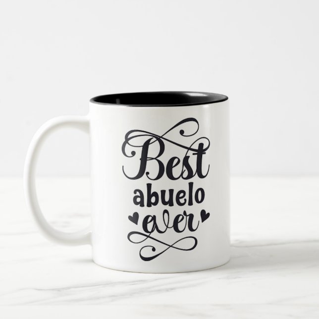 Tasse 2 Couleurs sabiduria amigable abuelo consente felicidad (Gauche)