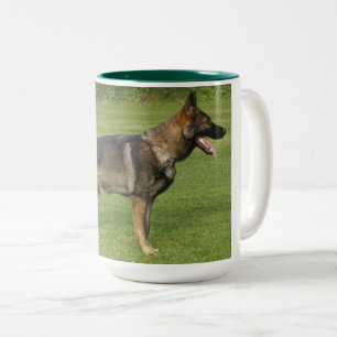 Tasse 2 Couleurs Sable berger allemand complet