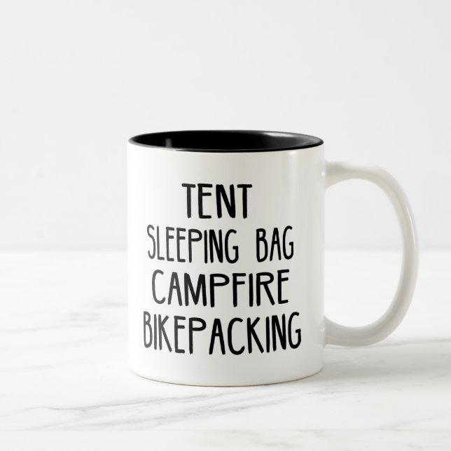 Tasse 2 Couleurs Sac à couchage Tente Feu de campagne Bikepacking (Droit)