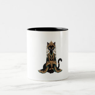 Tasse 2 Couleurs Sac à main Emerald Royal Cat Empress Tote