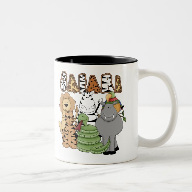 Tasse 2 Couleurs Safari animal (Droit)