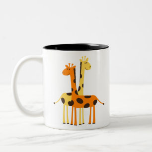 Tasse 2 Couleurs Safari de la Girafe Afrique