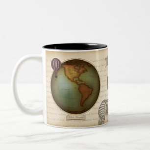 Tasse 2 Couleurs Safari néo-victorien des hémisphères de l'Est e