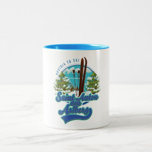 Tasse 2 Couleurs Saint Anton am Arlberg Autriche Logo de ski