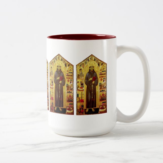 Tasse 2 Couleurs Saint Francis de la Renaissance d'Assisi (Droit)
