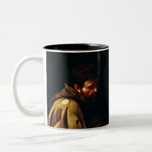 Tasse 2 Couleurs Saint François par Le Caravage Chef-d'œuvre Baroqu
