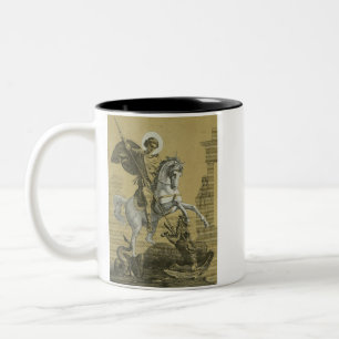 Tasse 2 Couleurs Saint George – Premium "Sunburst Gold" Art