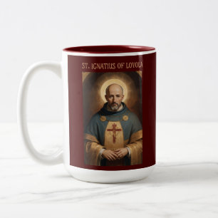Tasse 2 Couleurs Saint Ignace de Loyola catholique jésuite