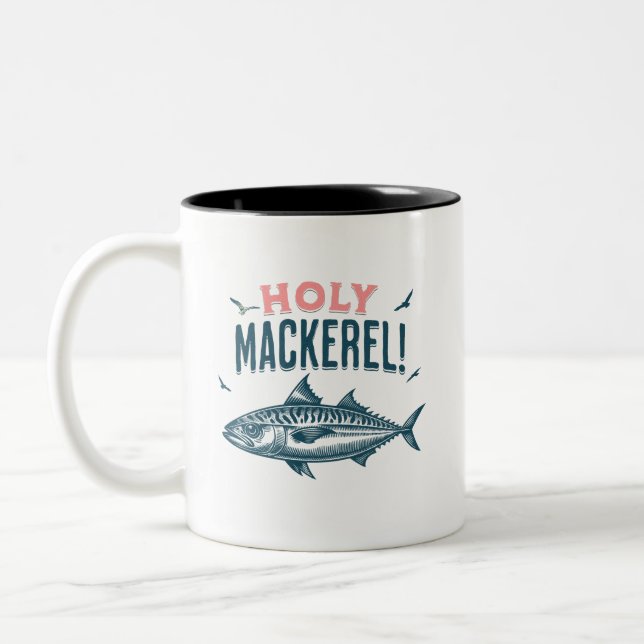 Tasse 2 Couleurs Saint Maquereau ! Plaisant (Gauche)
