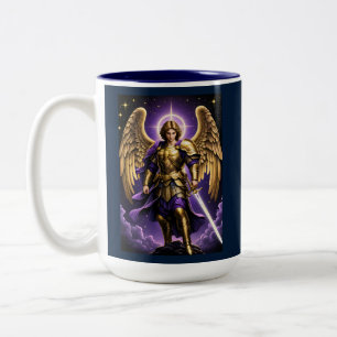 Tasse 2 Couleurs Saint Michel de l'Archange catholique romain
