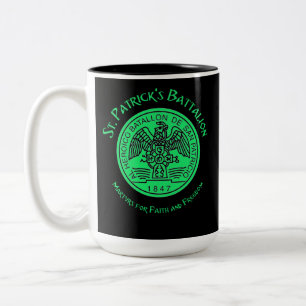 Tasse 2 Couleurs Saint Patrick's Battalion San Patricios Catholique