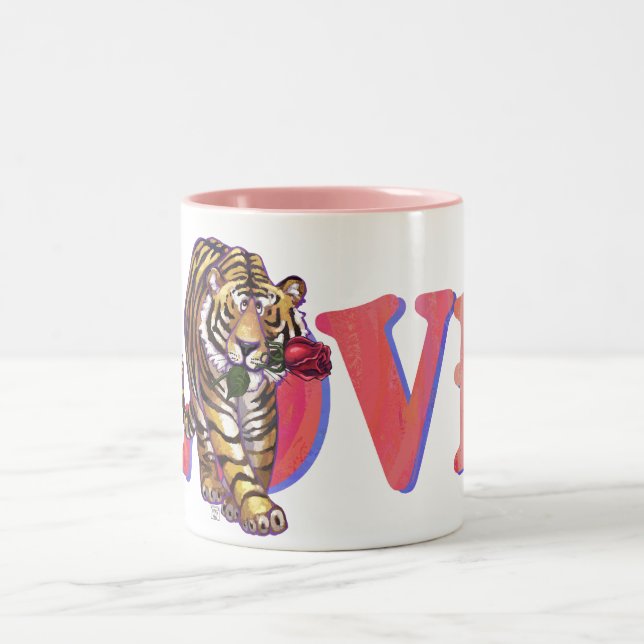Tasse 2 Couleurs Saint Valentin de Tigre (Centre)
