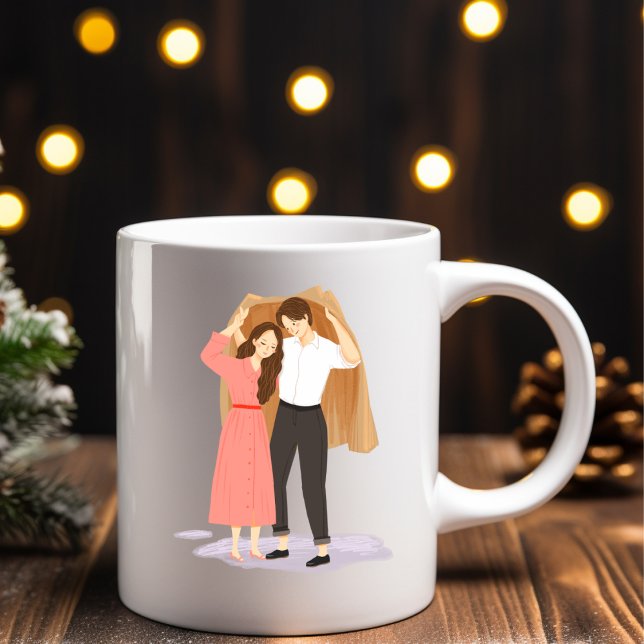 Tasse 2 Couleurs Saint Valentin pour les couples (Créateur téléchargé)