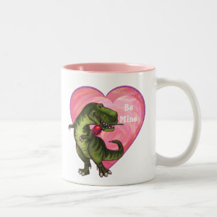 Tasse 2 Couleurs Saint Valentin Tyrannosaurus