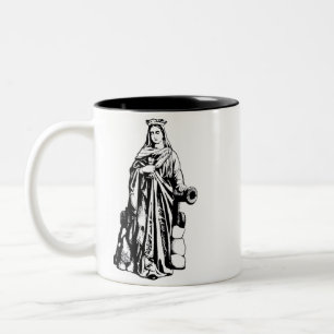 Tasse 2 Couleurs Sainte-Barbe la Grande Martyre Art Graphique Sacré