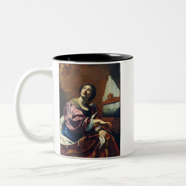 Tasse 2 Couleurs Sainte Cécile Premium "Concert céleste" Impression (Gauche)