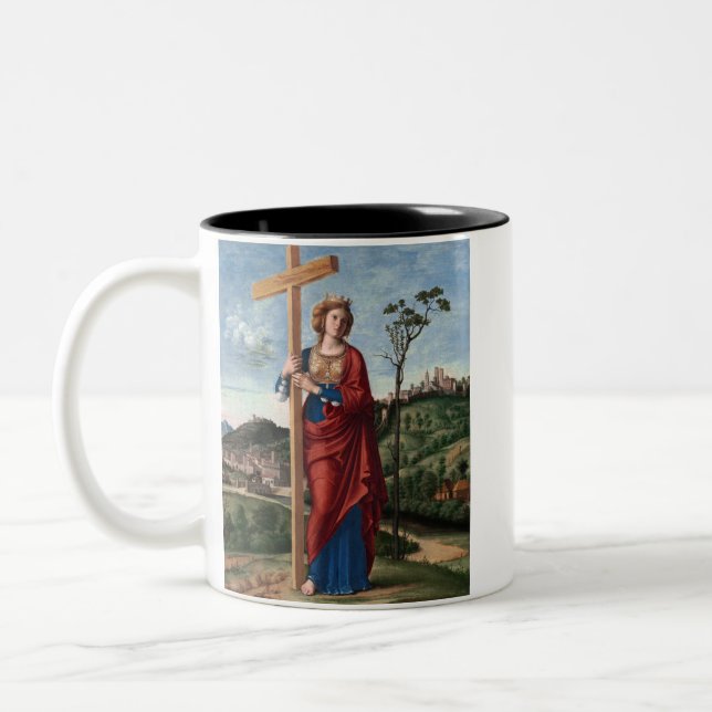 Tasse 2 Couleurs Sainte Hélène avec la Vraie Croix Art sacré (Gauche)