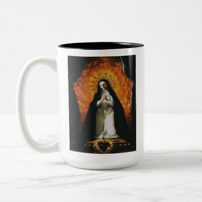 Tasse 2 Couleurs Sainte Margaret Mary Alacoque (Gauche)