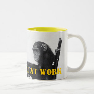 Tasse 2 Couleurs Saisie de singe