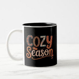 Tasse 2 Couleurs Saison Cosy Retro Fall Obtenez Cosy Thankgiving