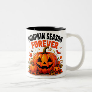 Tasse 2 Couleurs Saison des citrouilles pour toujours Joyeux automn