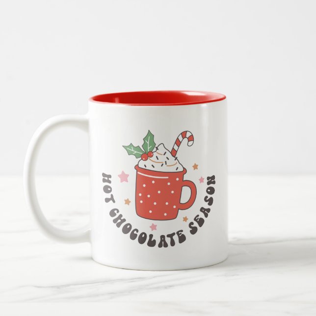 Tasse 2 Couleurs Saison du Chocolat Chaud (Gauche)