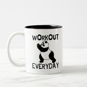 Tasse 2 Couleurs Salle De Fitness Panda