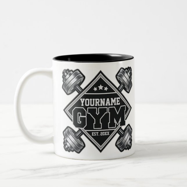 Tasse 2 Couleurs Salle de sport Crossfit à domicile pour haltérophi (Gauche)
