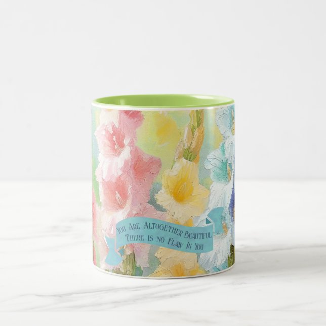 Tasse 2 Couleurs Salomon 4:7, Bouquet de printemps, Versets bibliqu (Centre)