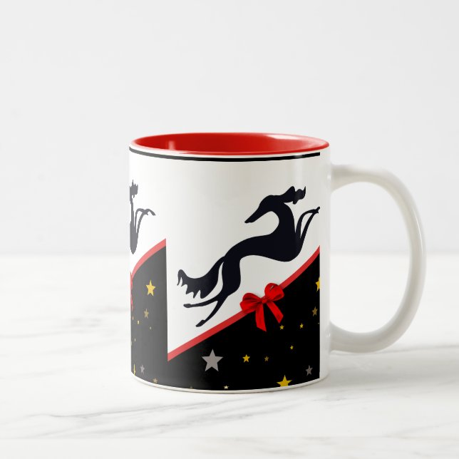 Tasse 2 Couleurs Salukis en fête ! (Droit)