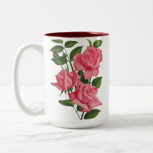 Tasse 2 Couleurs Saluons Marie Rose Prière Musique