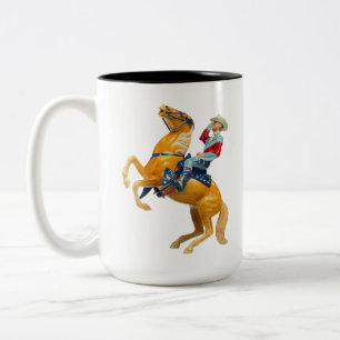 Tasse 2 Couleurs Salut Cowboy sur un Cheval
