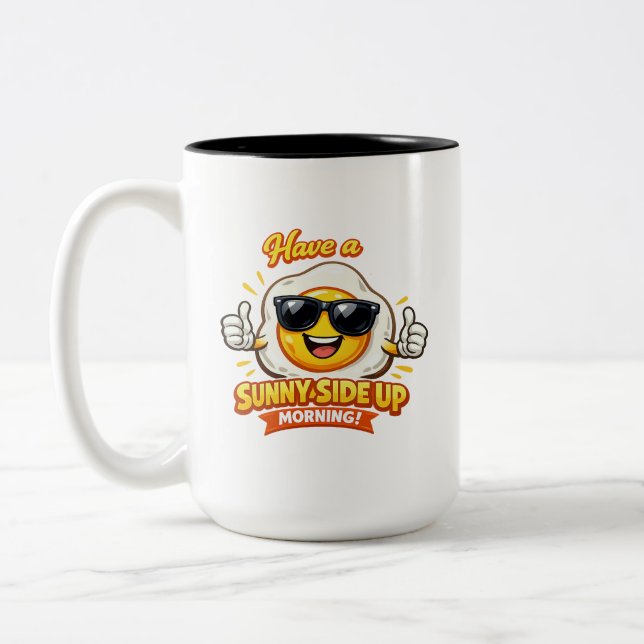 Tasse 2 Couleurs Salutation Matinale - cellente (Gauche)