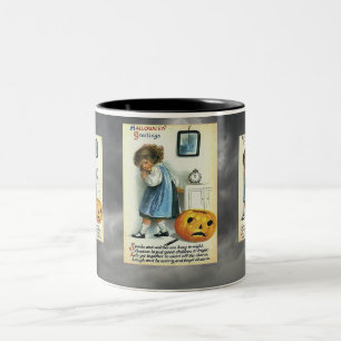 Tasse 2 Couleurs Salutations d'Halloween vintage