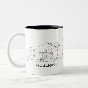 Tasse 2 Couleurs San Antonio Alamo Vacances Art of Texas Art