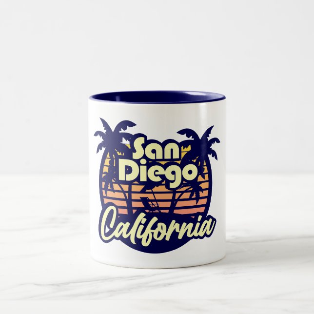 Tasse 2 Couleurs San Diego Californie (Centre)