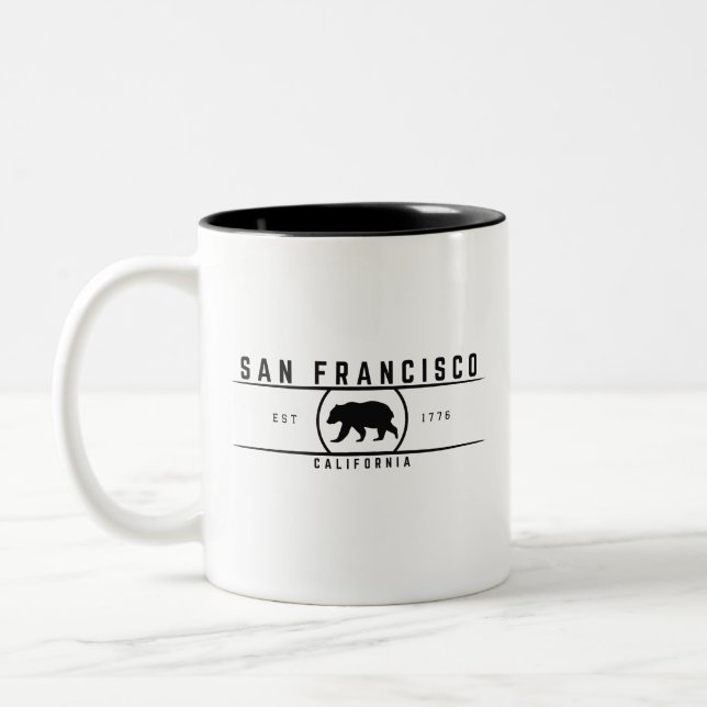 Tasse 2 Couleurs San Francisco Californie (Gauche)