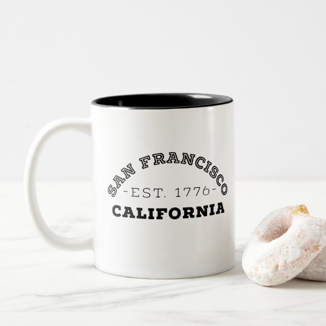 Tasse 2 Couleurs San Francisco Californie (Avec donut)