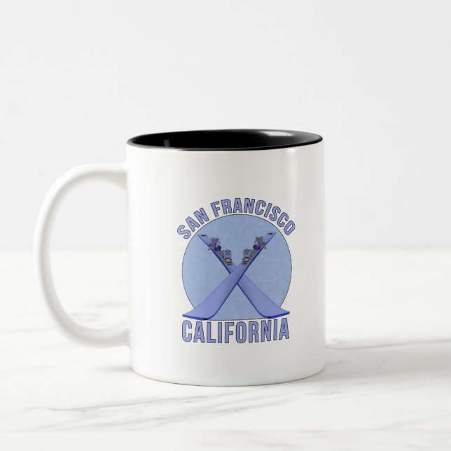 Tasse 2 Couleurs San Francisco, Californie (Gauche)
