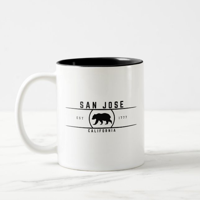 Tasse 2 Couleurs San Jose Californie (Gauche)