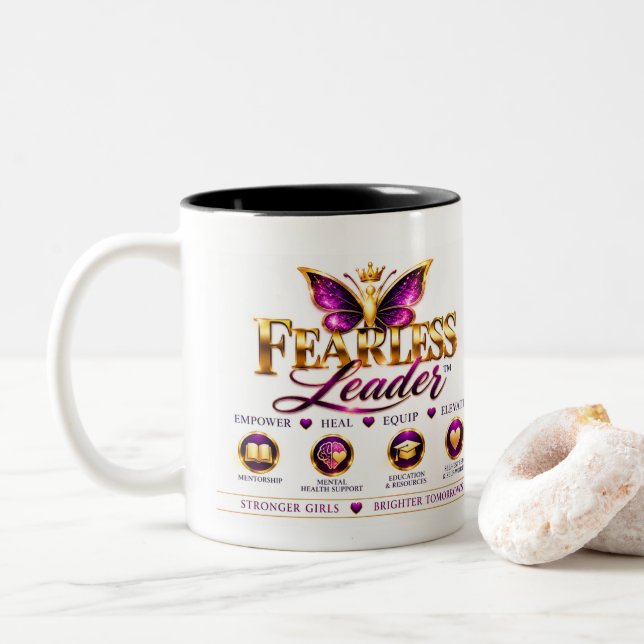 Tasse 2 Couleurs Sans peur  (Avec donut)
