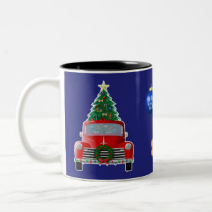Tasse 2 Couleurs Sapin de Noël pour friandises pour chien Petit cam