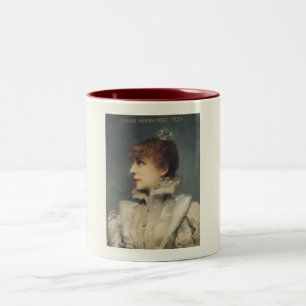 Tasse 2 Couleurs Sarah Bernhardt, Louise Abbéma Portrait